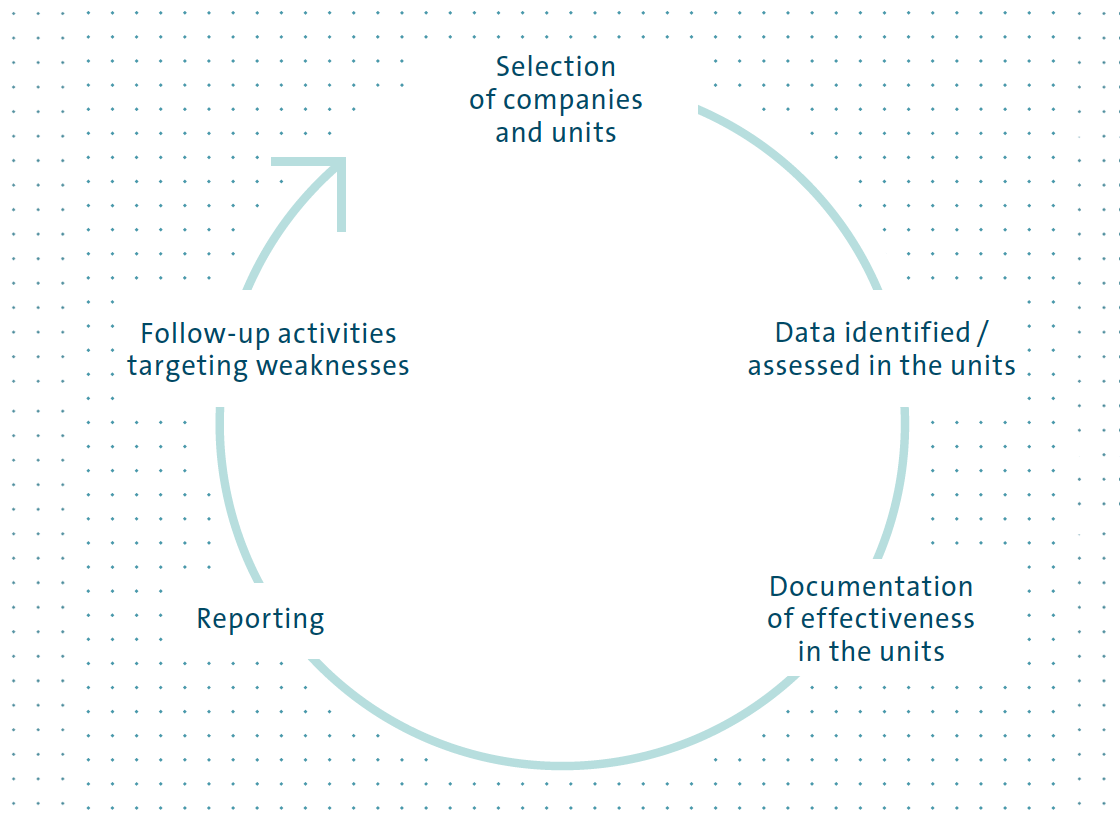 Annual standard governance, risk and compliance process (graphic)